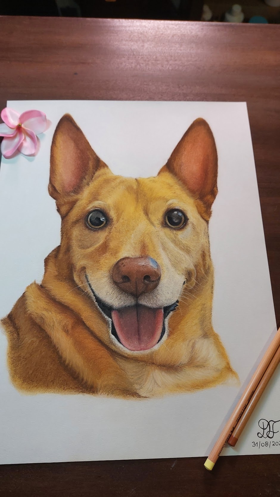 Retrato a pastel
